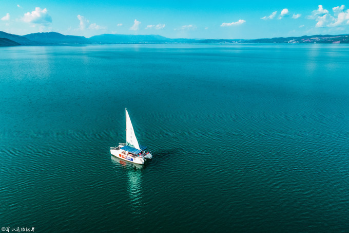 2001年抚仙湖水下古城真实视频,罕见的湖泊风光摄影