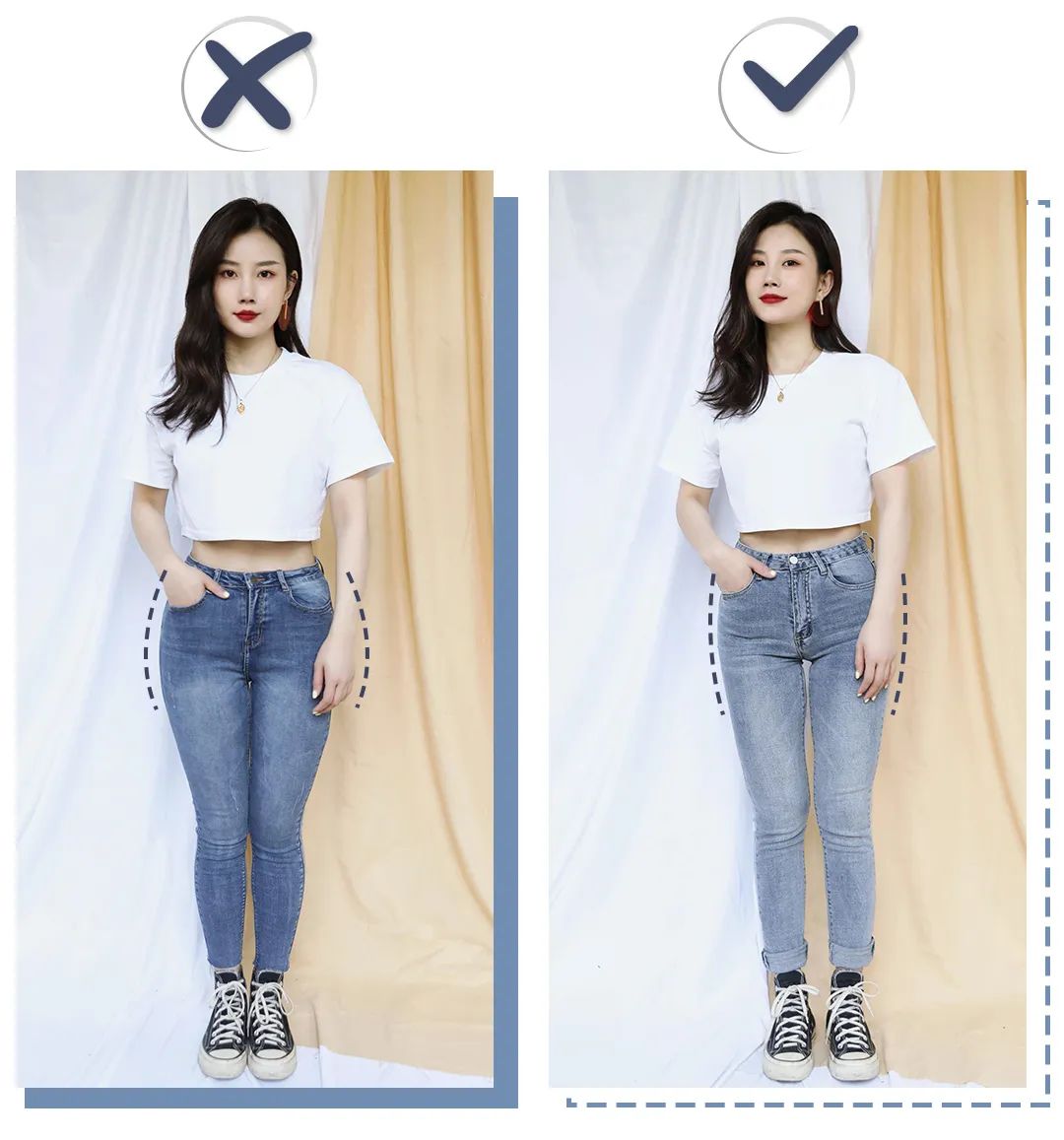 腿不直腿粗胯宽推荐几号裤子,胯宽腿粗适合穿什么裤子显瘦