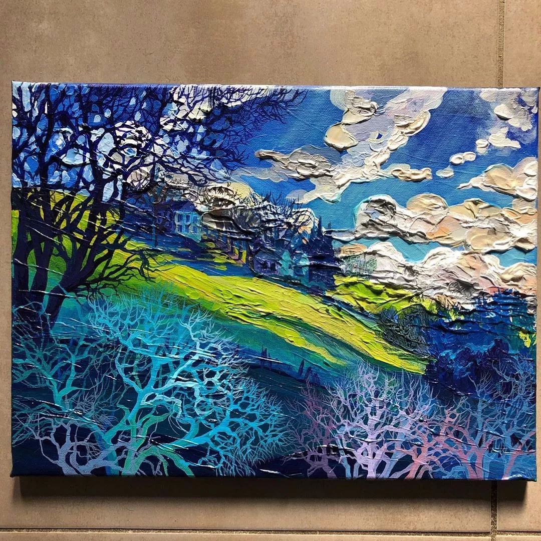 简单又有艺术感的油画怎么画,油画风景细节怎么画