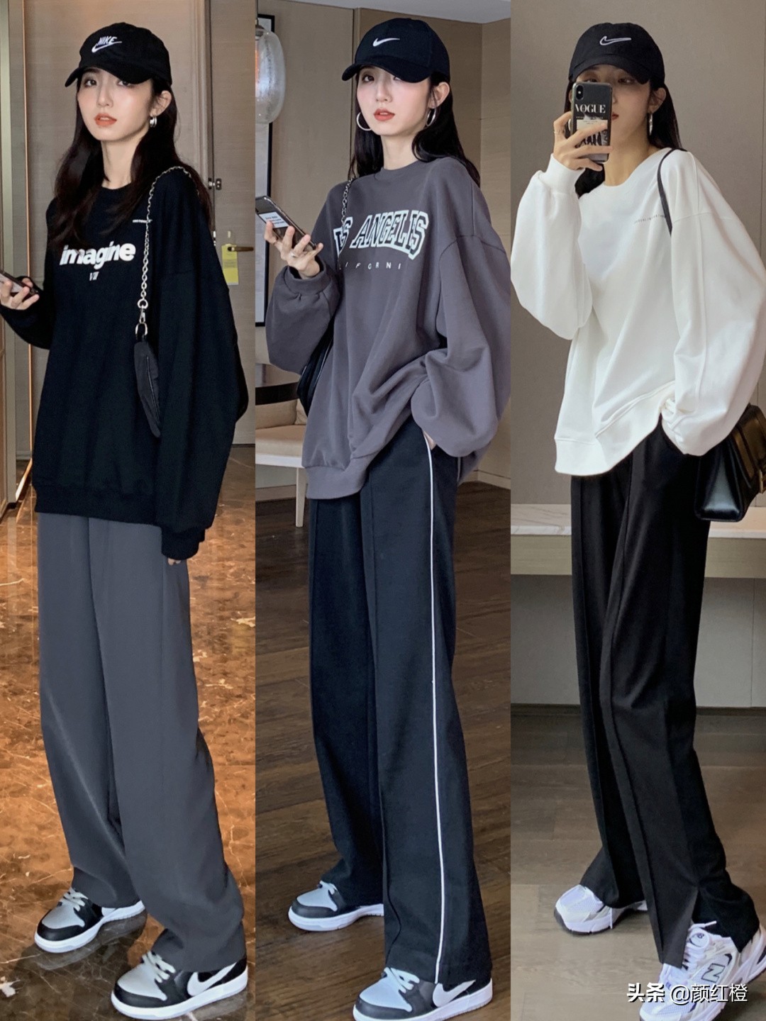 冬天卫衣这样穿既年轻又漂亮,卫衣是秋天里必不可少的穿搭