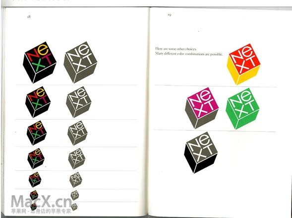 保罗设计商标,乔布斯next电脑外观