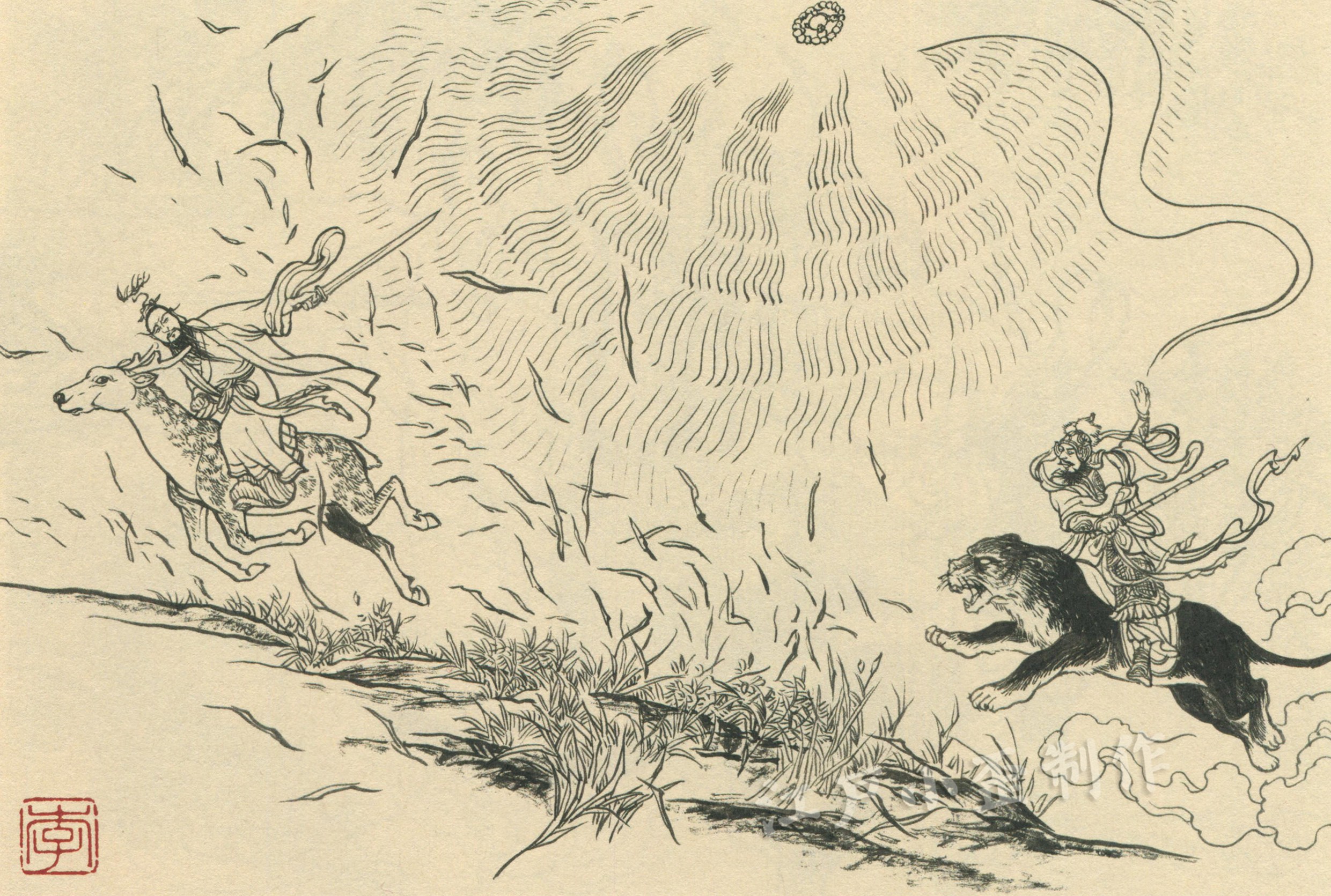 武财神赵公明的图片,赵公明财神爷的神话故事