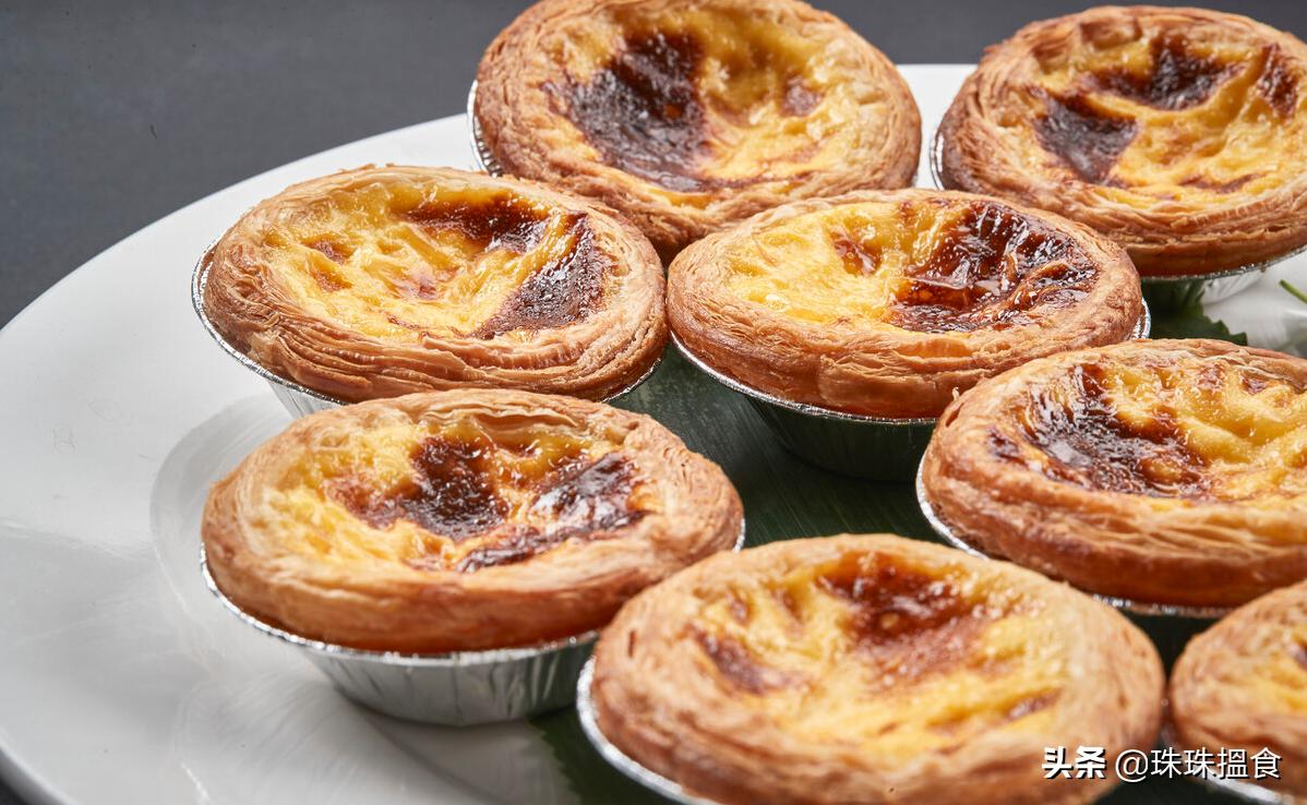 无蛋挞皮蛋挞奶香十足松软好吃,酥皮蛋挞和曲奇蛋挞哪个好吃