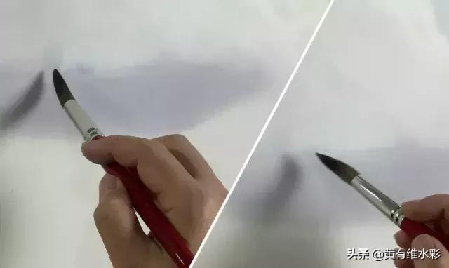 水彩画山风景入门,远山画法入门教程