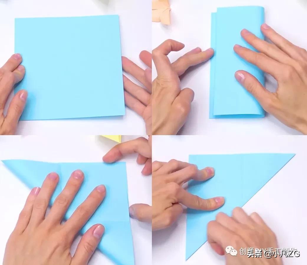 一张纸折精美花蝴蝶教程,会飞纸蝴蝶折法慢教程