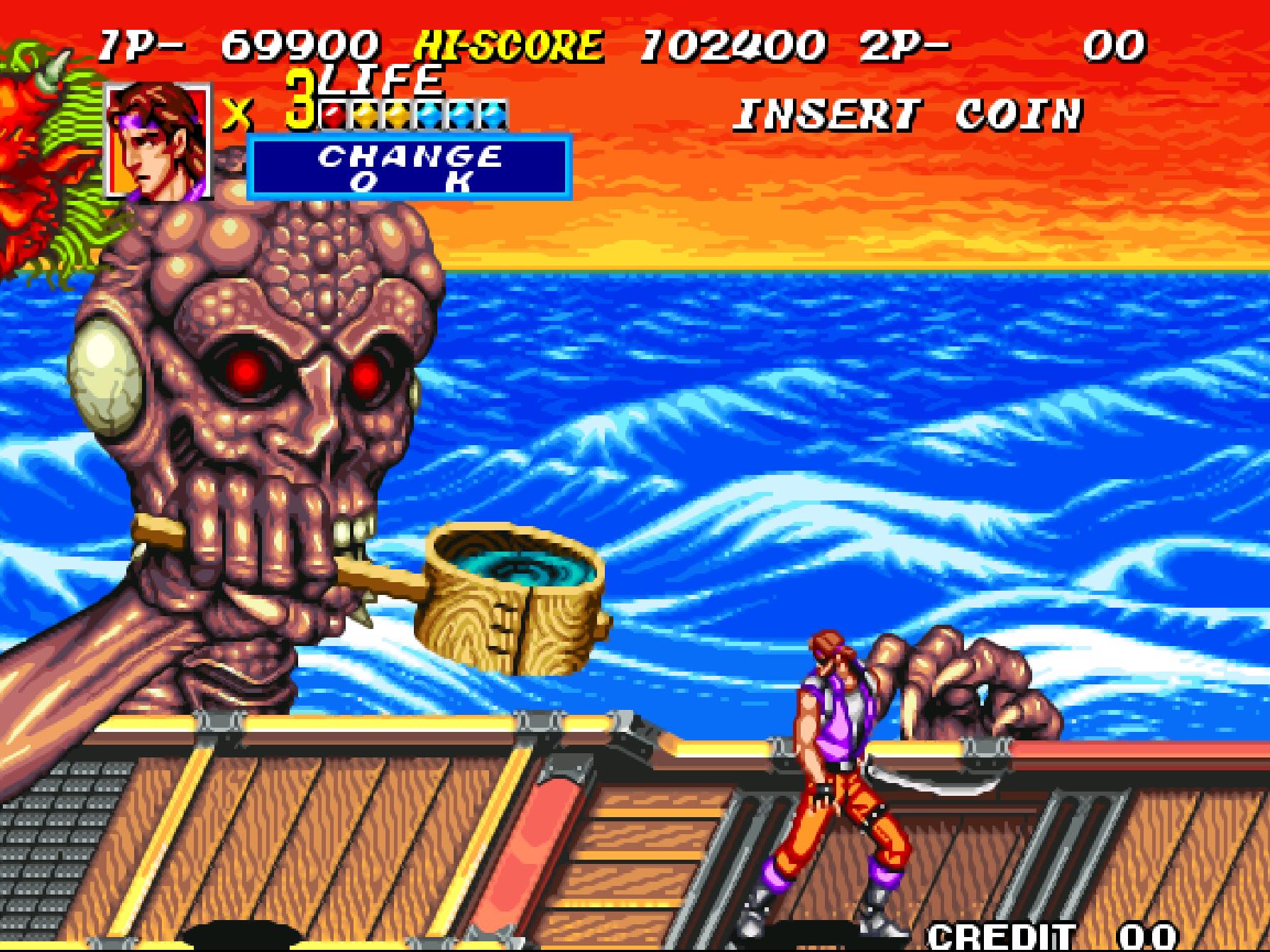 街机游戏在对手身上旋转大招,街机游戏有一个角色是食人花