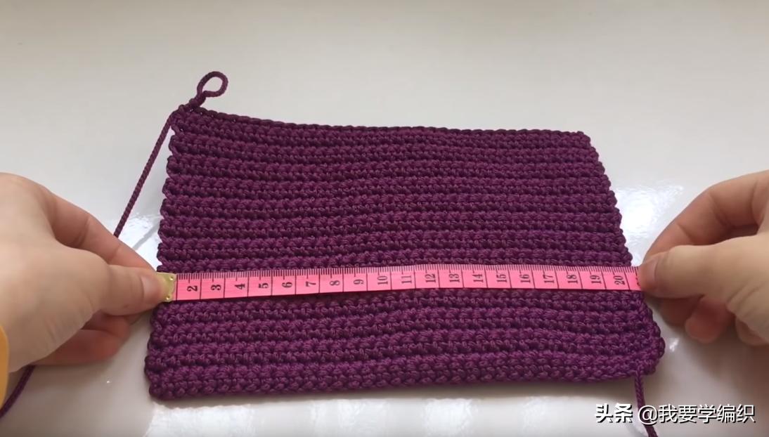 冰丝线钩织斜挎小包包,织女手工包包