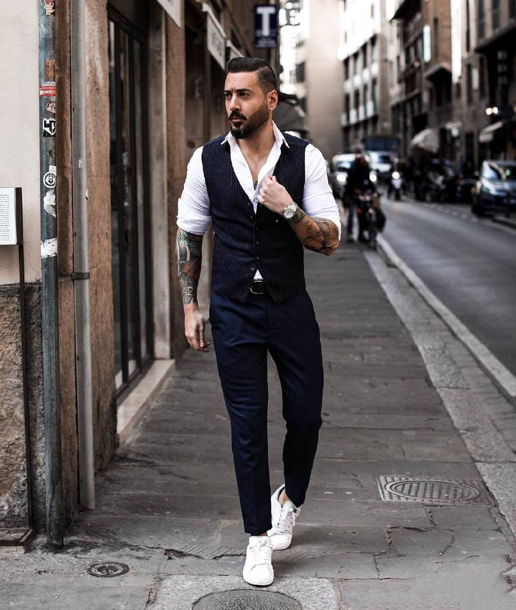 高端轻奢男装西装穿搭技巧,意式西装穿搭男生高级感博主