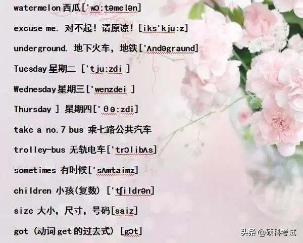 小学六年级单词音标复习,小学1-6年级必考词语
