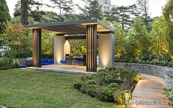 100款庭院廊架图片,中式庭院亭子设计效果图