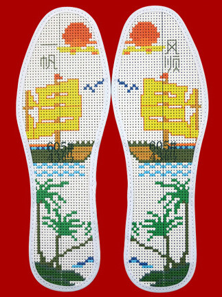 拉线手工鞋垫,手工鞋垫线