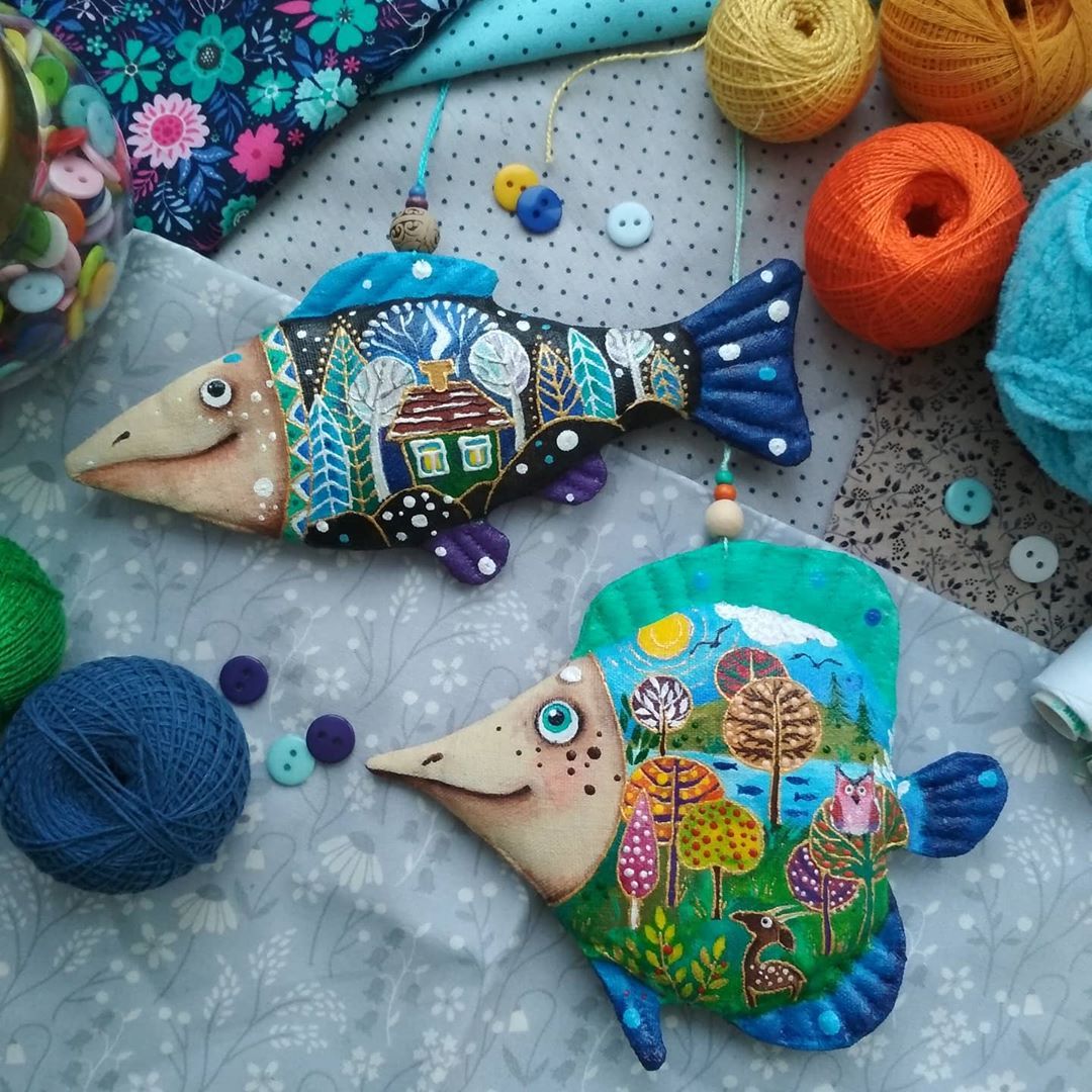 国外艺术家的布艺玩偶作品，非常有创意和想象力