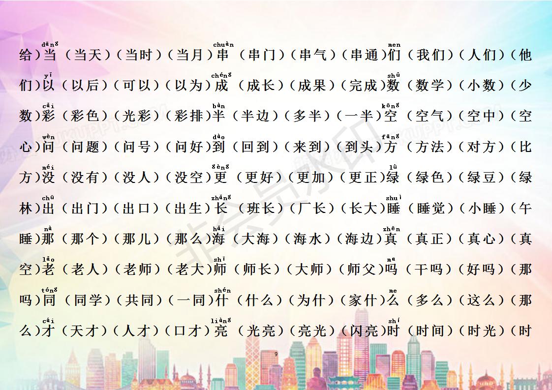 一年级识字成果展示,一年级生字识字表跟读