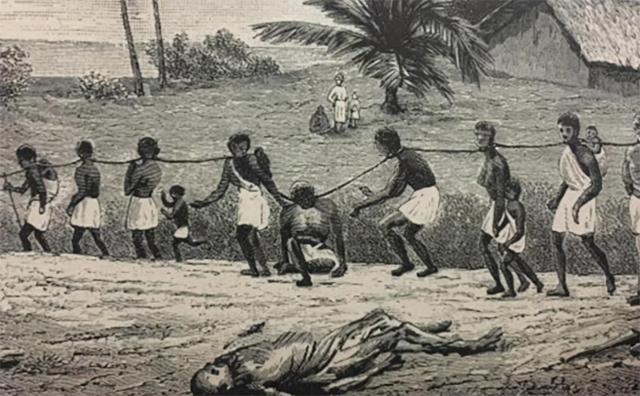 黑奴的海上悲惨生活:食物连猪食都不如,不愿吃就敲开嘴往里灌