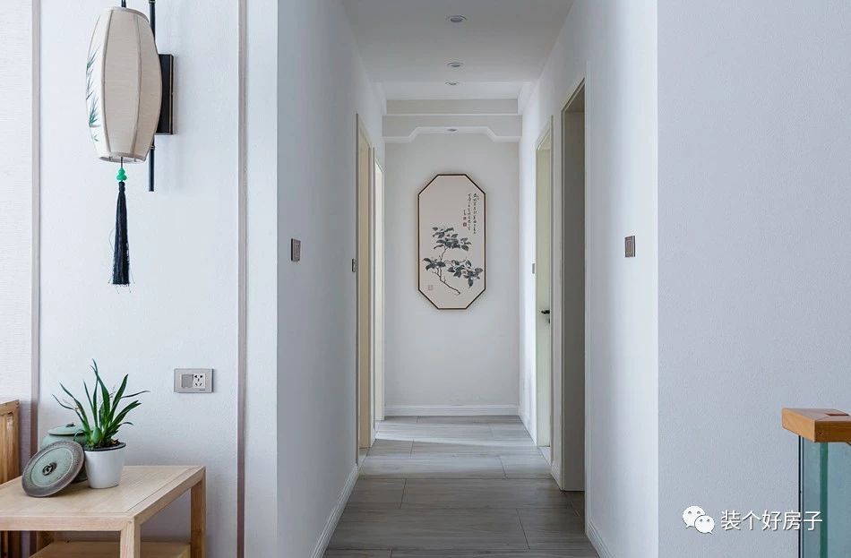 禅意新中式极简茶室风格,原木色书房客厅茶室一体化效果图