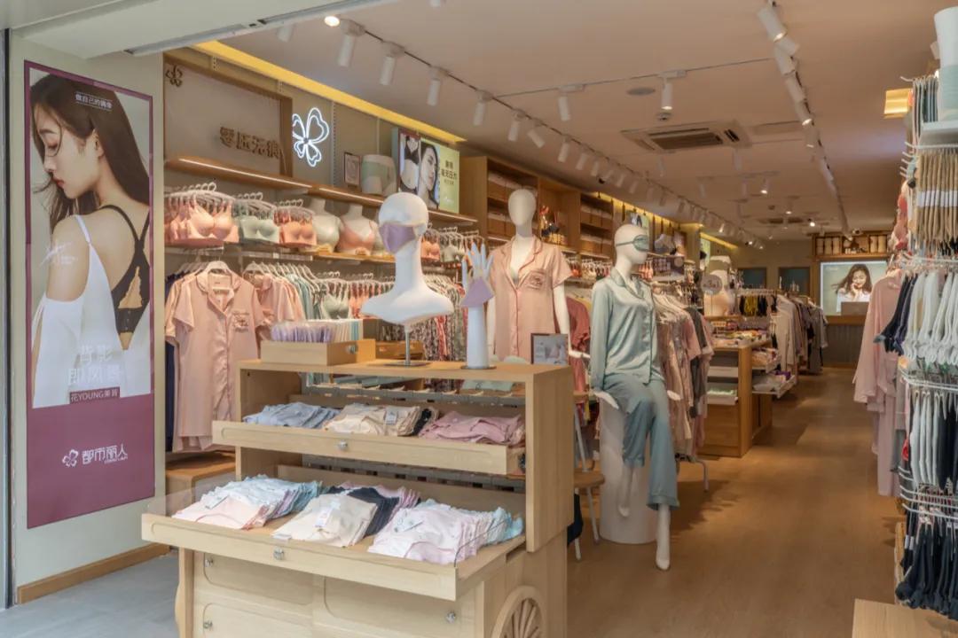 都市丽人实体内衣,都市丽人内衣店内实拍