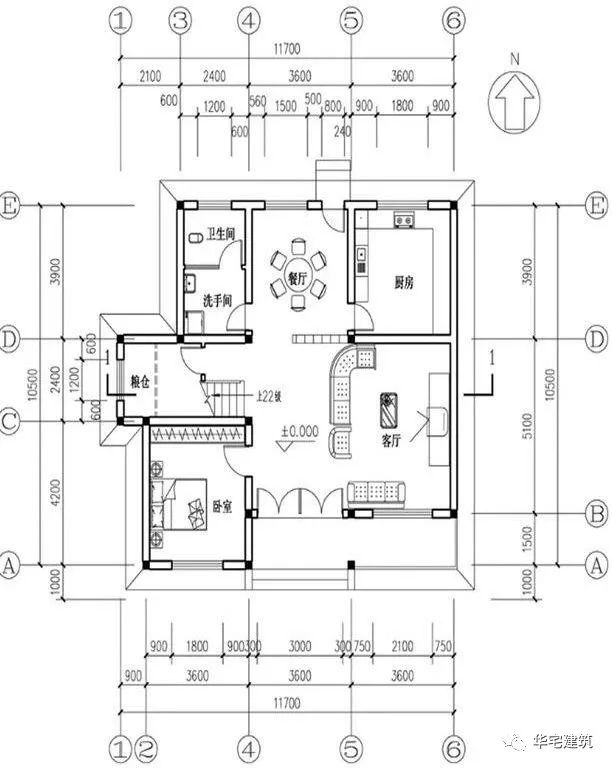 130平2层农村建房设计图15万左右,农村自建房120平方二层图造价15万