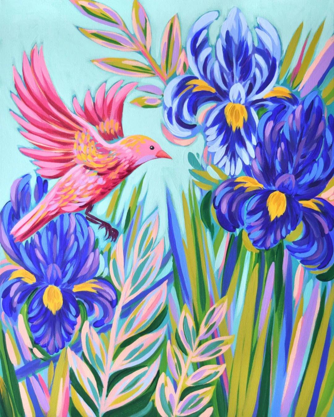 美术创意画幼儿丙烯平涂画,丙烯平涂的正确方法图解