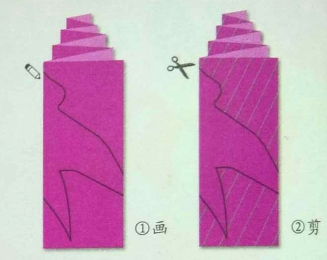 1-3岁儿童剪纸简单蝴蝶,剪纸花和燕子的剪法