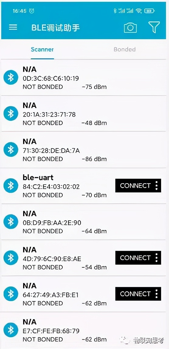 几款常用的ble调试app(nRFConnect、BLE调试助手、LightBlue)