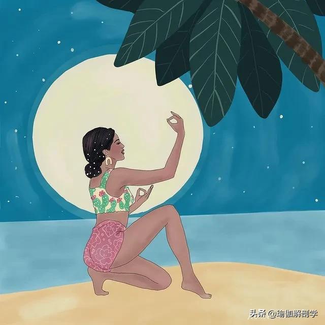 ins瑜伽漫画图片,瑜伽小人唯美漫画