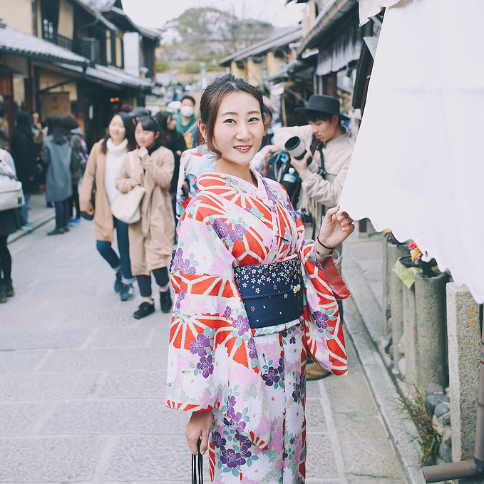 各地日本风情街现状穿和服,日本最古老的一条街