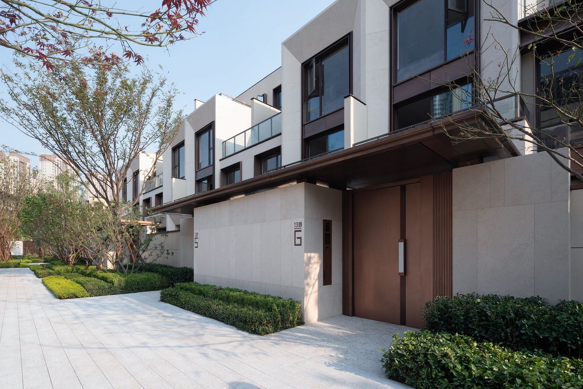 庭院入户门设计效果图,入户门庭院设计