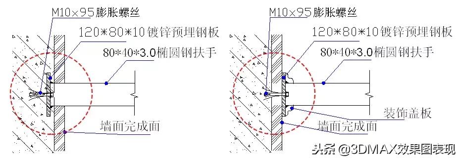 不锈钢深化节点,不锈钢收口处理