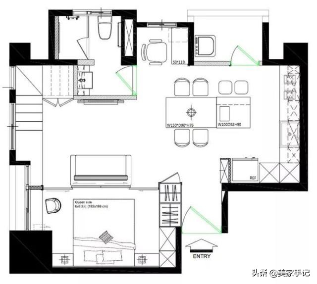 82平的房子装出100平的效果,一进房子就被玄关迷住