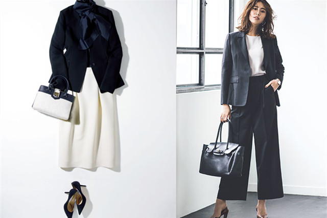 廓形西装适合40岁女人穿吗,四十岁穿什么样的女士西装好看