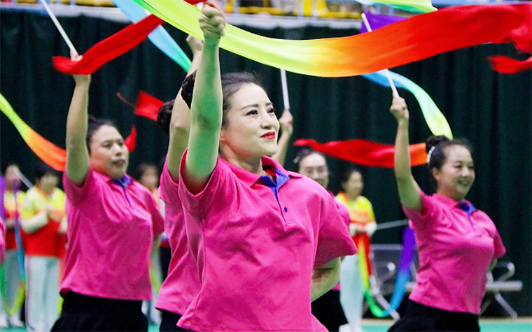 舞动中国健身操比赛一等奖,健身操舞美丽中国