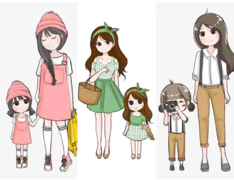 亲子装一家三口高级感亲子照,亲子穿搭技巧视频教程