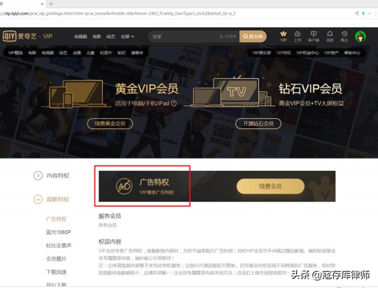 爱奇艺《庆余年》VIP超前点播案一审判决书全文