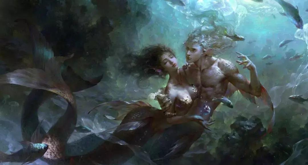 他的手绘原画太牛了，笔下美*欲人**欲飘仙，色调与笔感美煞无数网友