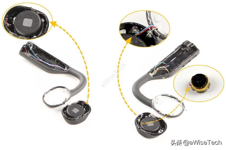 骨传导耳机的拆解,aftershokz韶音骨传导耳机650