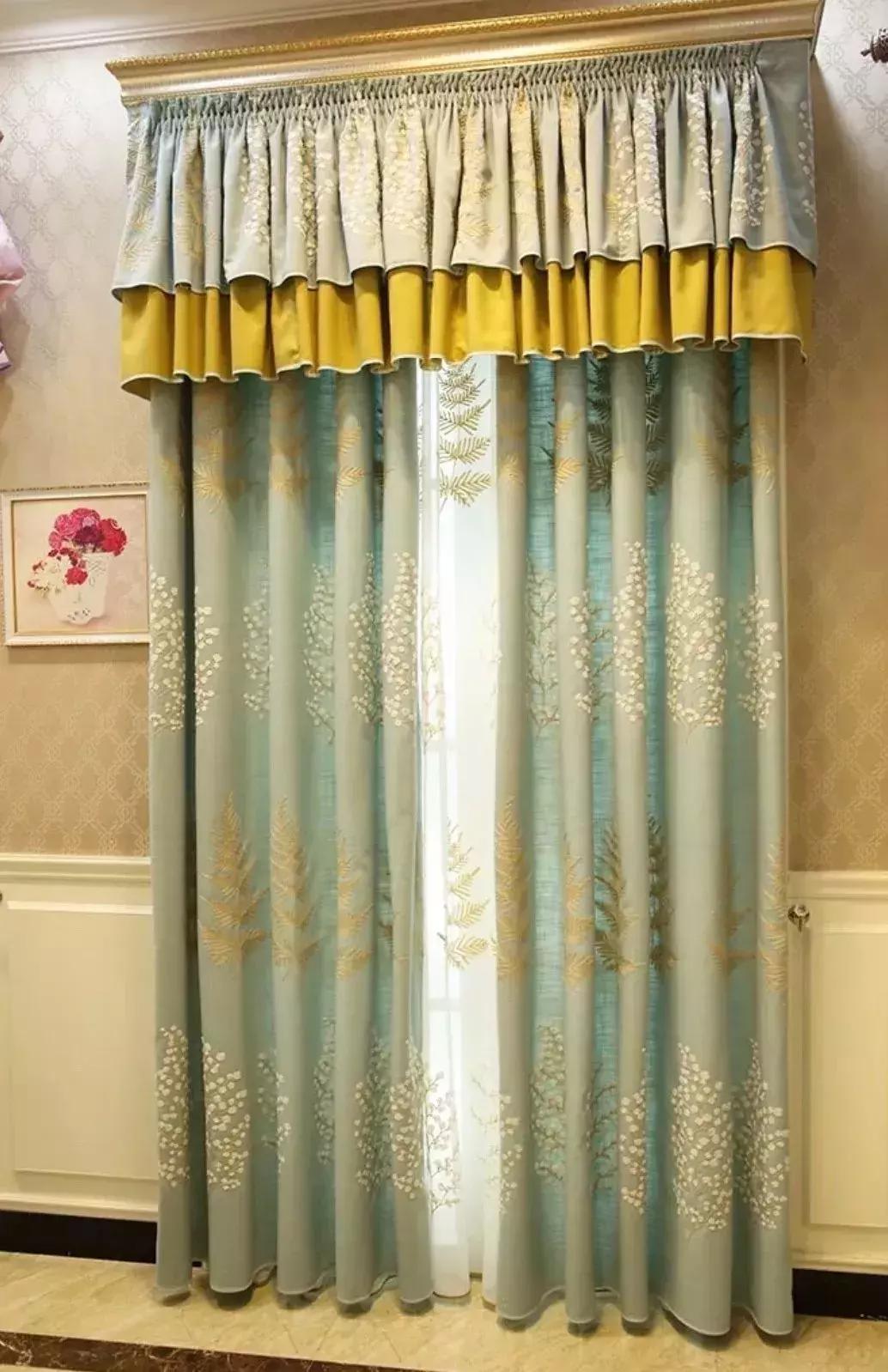 双层弧形工字折帘头效果图,工字折帘头教程