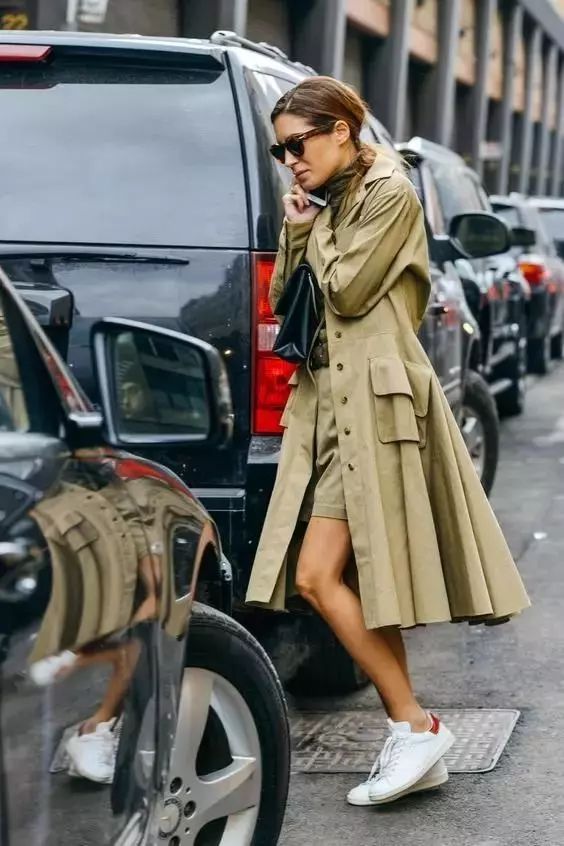 韩版风衣怎么穿最好看,这个春天的美丽穿搭