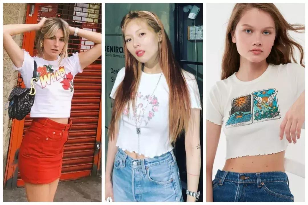 今年流行的明星同款t恤,明星同款时髦休闲t恤