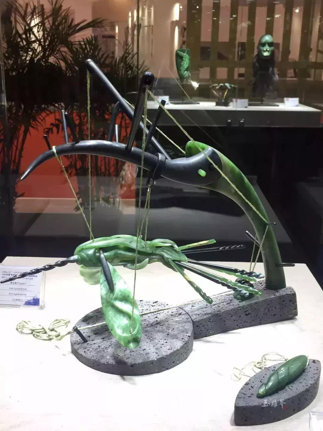 十三届子冈杯玉雕,子冈杯玉雕作品展现场