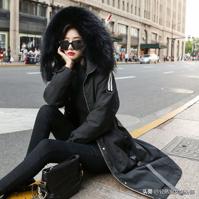 冬季中长款羽绒棉服小个子穿,轻薄羽绒棉服女显瘦不臃肿