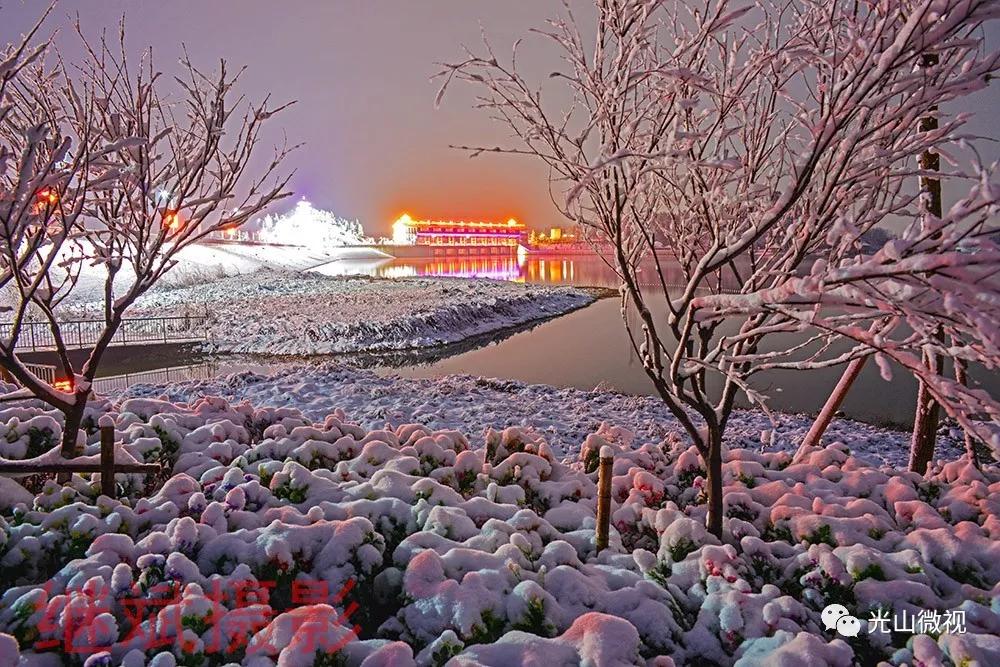 替你“打卡”！疫情中的光山雪景