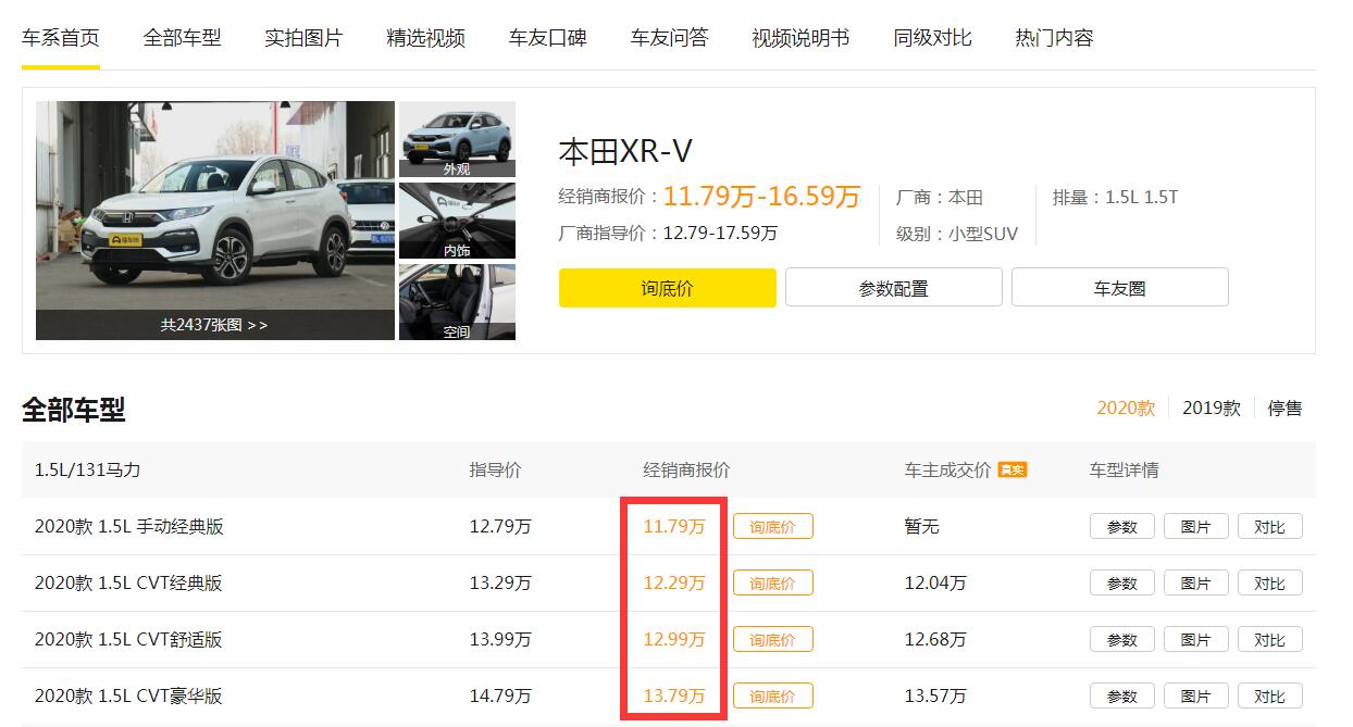 车主聊聊1.5升xrv使用感受,最新版本田xrv售价