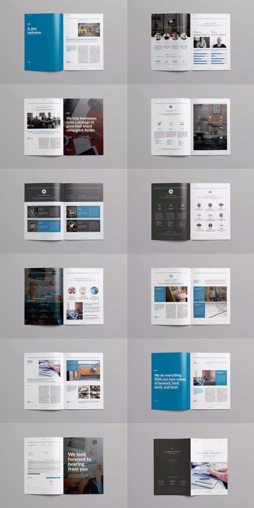 简约大气的企业宣传册／画册设计精选