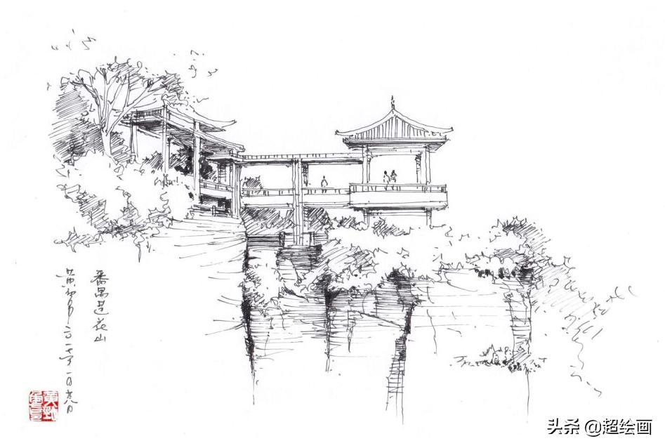 十大顶级钢笔画速写,钢笔速写100幅图片