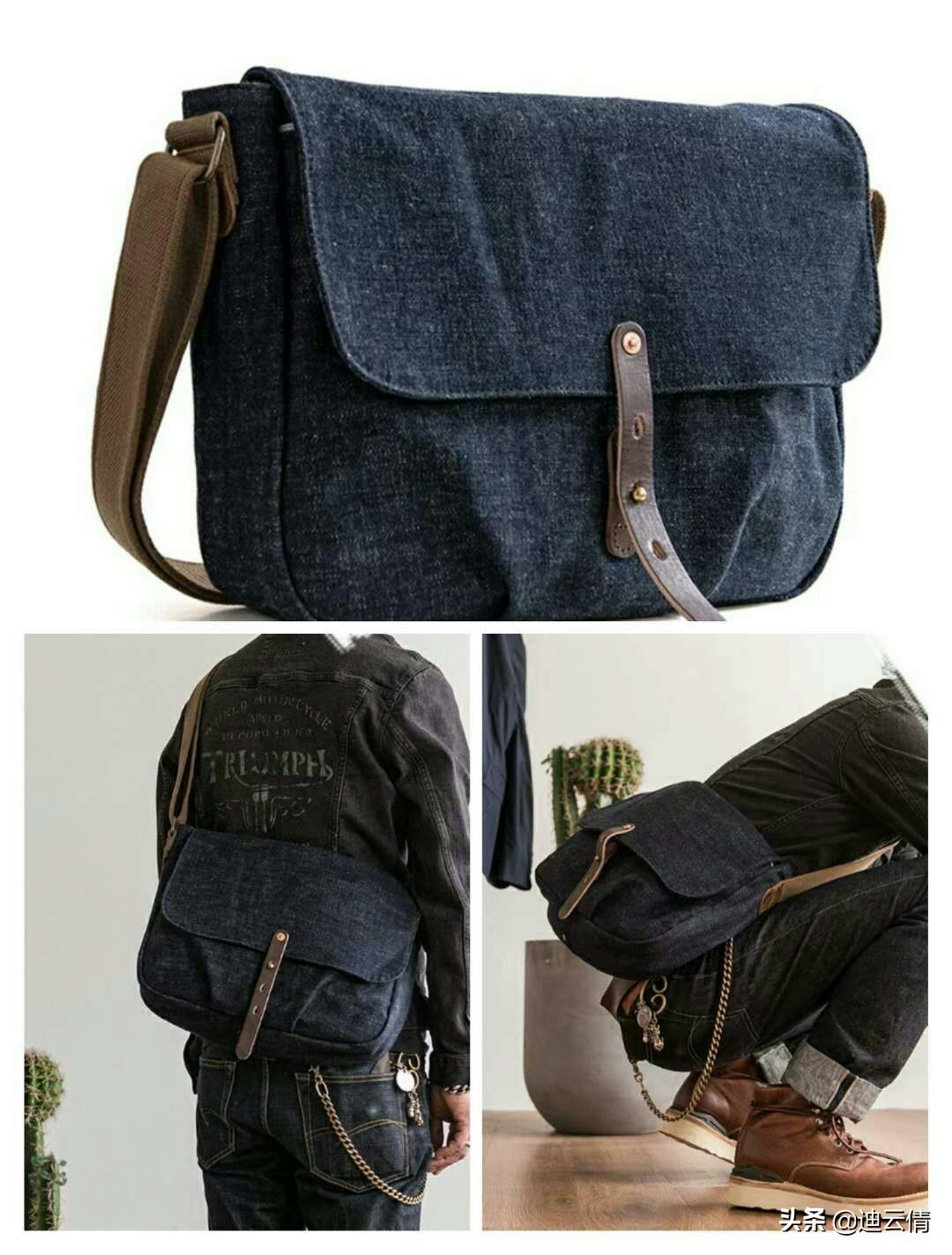 背包推荐潮牌小众ins风斜挎,背包ins高级轻奢