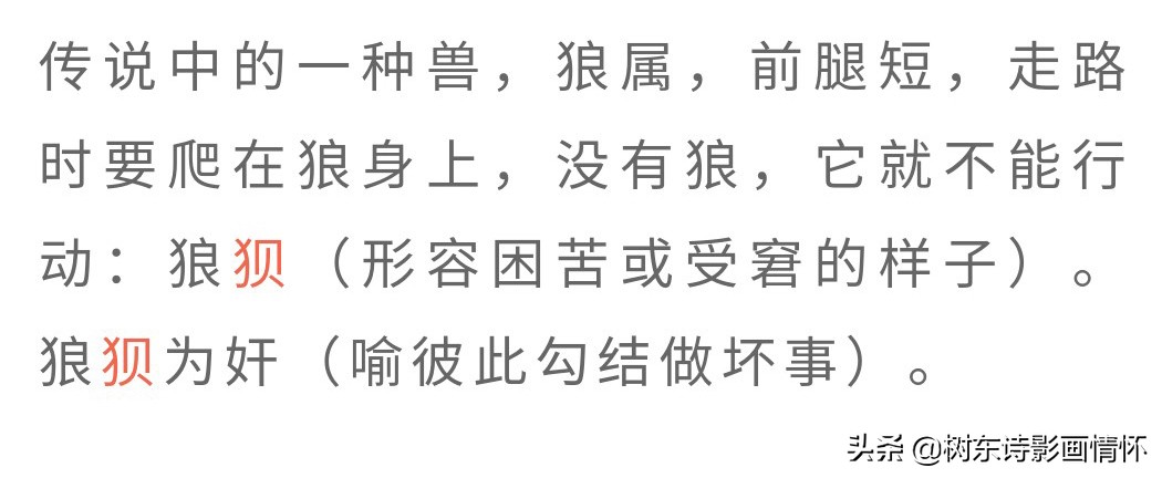 狈字的演变,狈字的演变过程