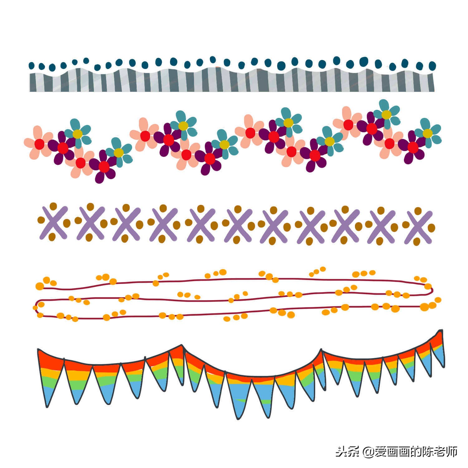 手抄报边框怎么画既好看又漂亮,既简单又好看的手抄报边框怎么画