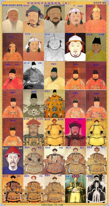 中国朝代和皇帝顺序完整表,中国清朝皇帝顺序大全
