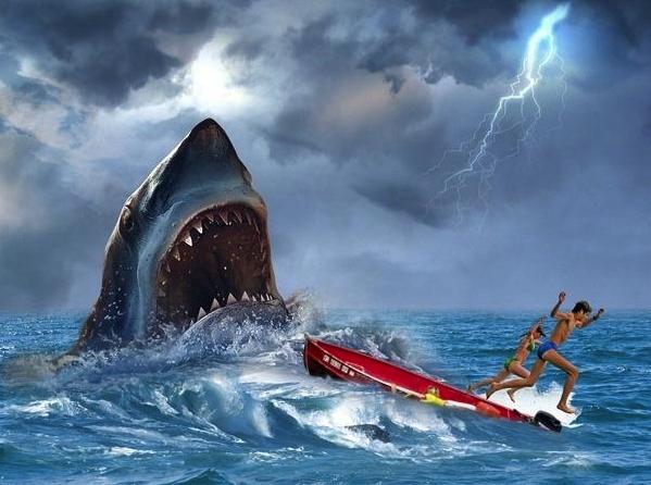 海洋史前十大恐怖生物,远古海洋生物大白鲨