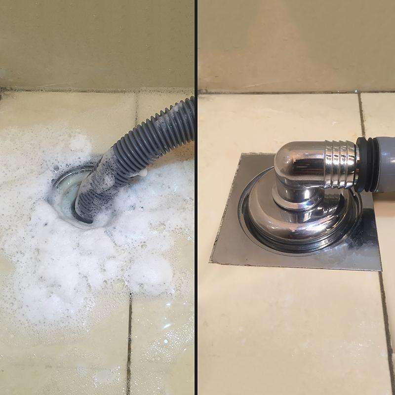 洗衣机排水管能插在地漏吗,洗衣机排水管能不能放在下水道里